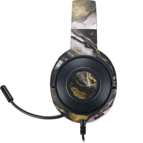 Gold Blush Marble Ink Razer Kraken X Skin