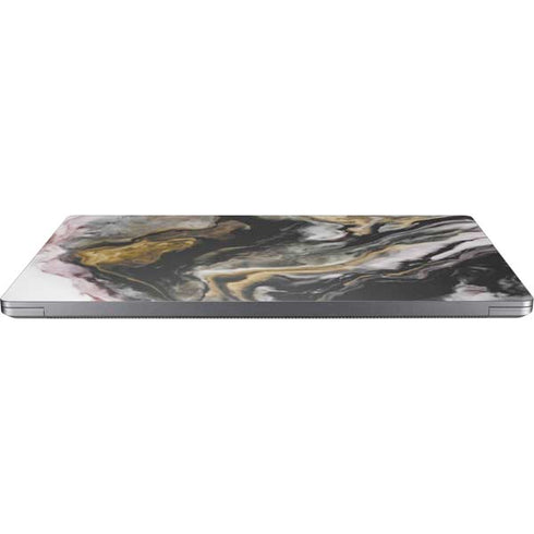 Gold Blush Marble Ink Laptop Skins