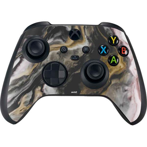 Gold Blush Marble Ink XBox Series X Digital Edition Bundle Skin
