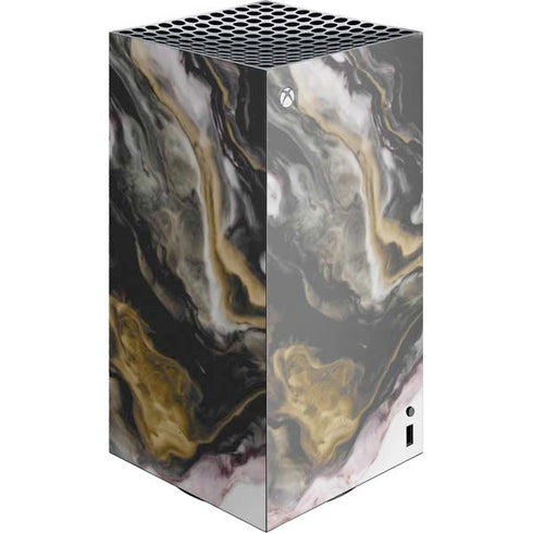 Gold Blush Marble Ink Xbox Series X Skins