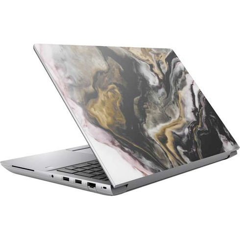 Gold Blush Marble Ink HP ZBook Fury 16 G10 Skin