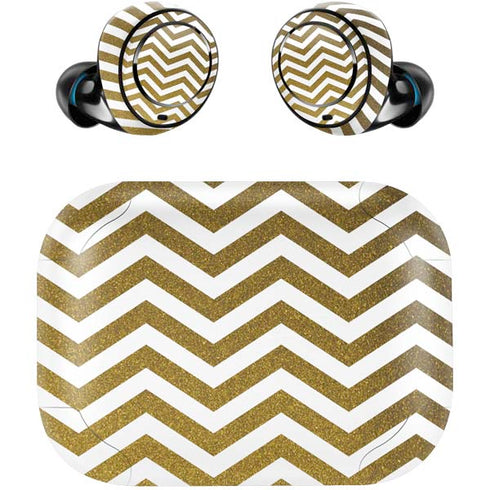Gold Chevron Amazon Echo Buds Skin