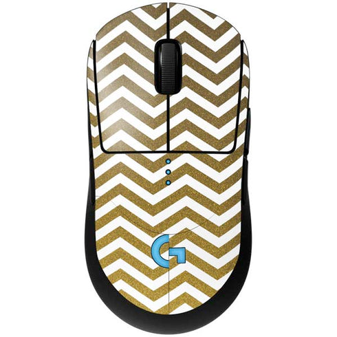 Gold Chevron G Pro Wireless Gaming Mouse Skin