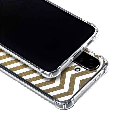 Gold Chevron Galaxy A36 5G Clear Case