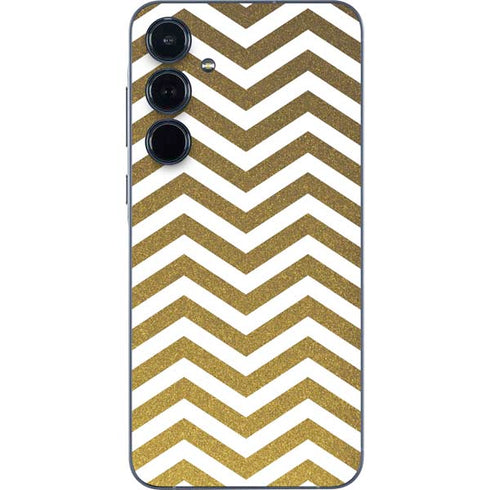 Gold Chevron Galaxy A55 5G Skin