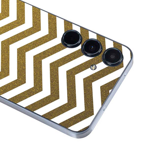 Gold Chevron Galaxy A55 5G Skin