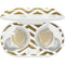 Gold Chevron Galaxy Buds Plus Skin