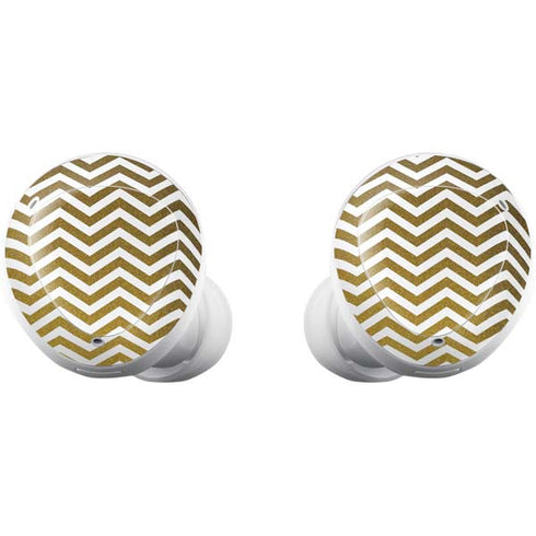 Gold Chevron Galaxy Buds Plus Skin
