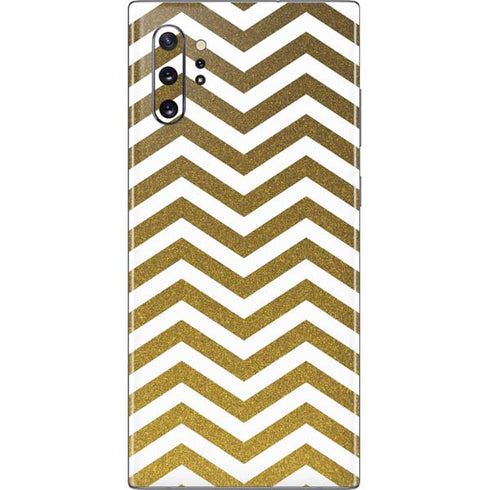 Gold Chevron Galaxy Note 10 Plus Skin