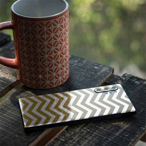 Gold Chevron Galaxy Note 10 Plus Skin