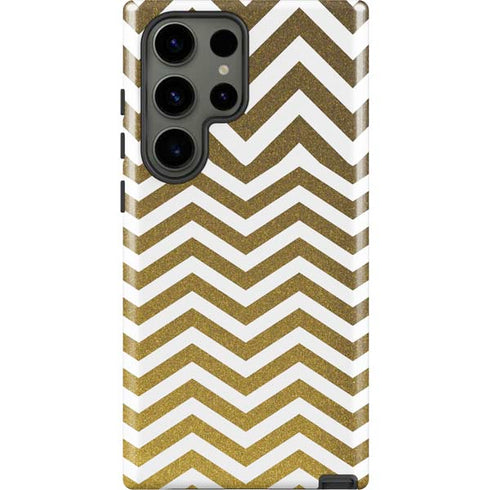 Gold Chevron Galaxy S23 Ultra Pro Case