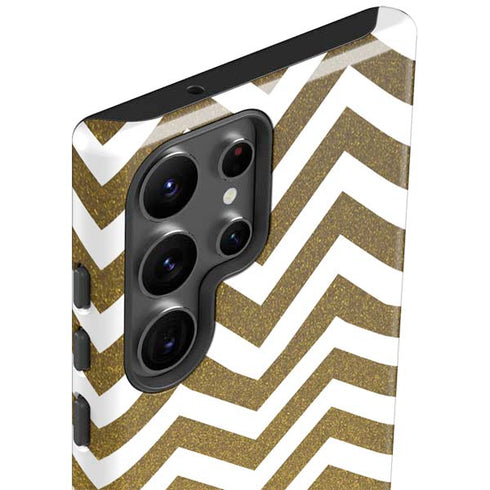 Gold Chevron Galaxy S23 Ultra Pro Case
