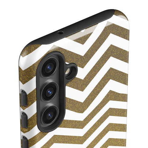 Gold Chevron Galaxy S25 Impact Case