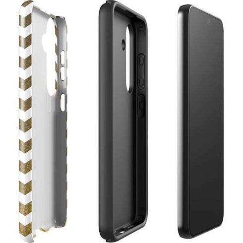 Gold Chevron Galaxy S25 Impact Case