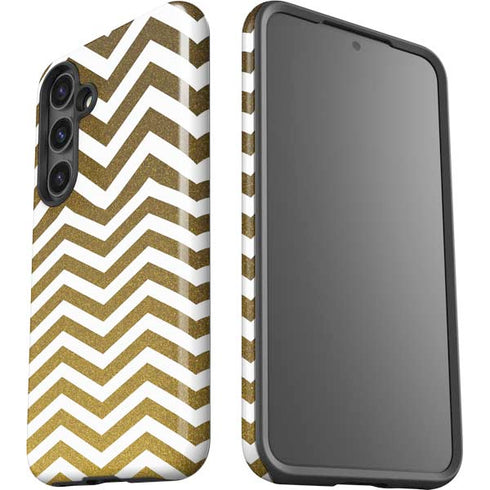 Gold Chevron Galaxy S25 Impact Case
