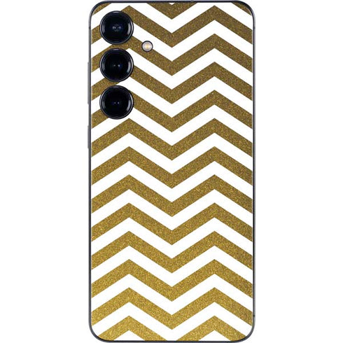 Gold Chevron Galaxy S25 Plus Skin