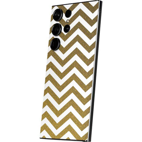 Gold Chevron Galaxy S24 Ultra Skin