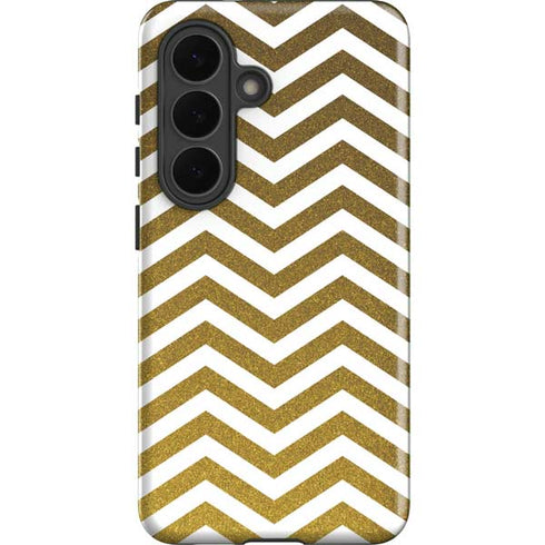 Gold Chevron Galaxy S26 Plus Impact Case