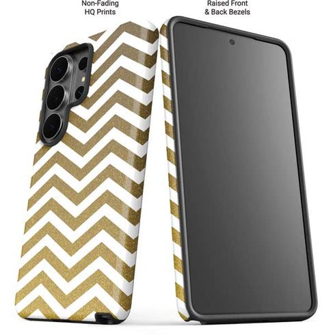 Gold Chevron Galaxy S26 Ultra Impact Case