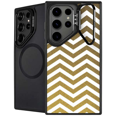 Gold Chevron Galaxy S26 Ultra Kickstand Case
