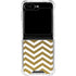 Gold Chevron Galaxy Z Flip6 Clear Case