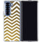 Gold Chevron Galaxy Z Fold6 Clear Case
