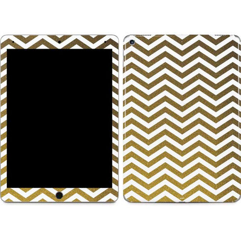 Gold Chevron iPad Skins