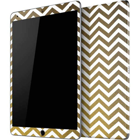Gold Chevron iPad Skins
