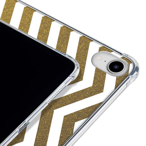 Gold Chevron iPad 11th Gen (2025) Clear Case