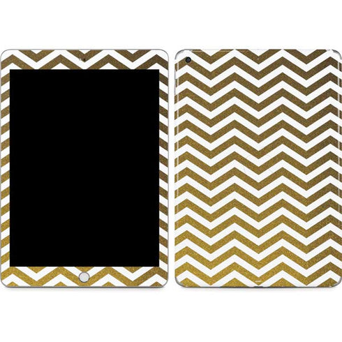 Gold Chevron Apple iPad Skin