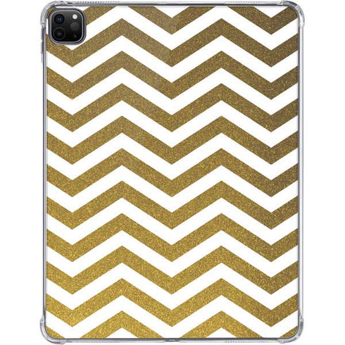 Gold Chevron iPad Pro 11in (2024) Clear Case