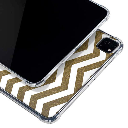 Gold Chevron iPad Pro 11in (2024) Clear Case