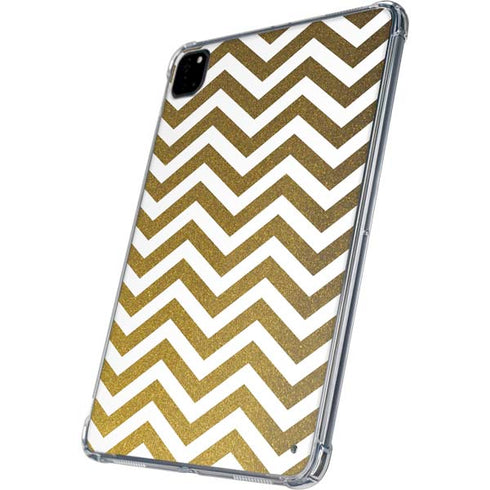Gold Chevron iPad Pro 11in (2024) Clear Case