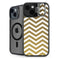 Gold Chevron iPhone 14 Plus Kickstand Case