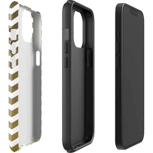Gold Chevron iPhone 15 Impact Case