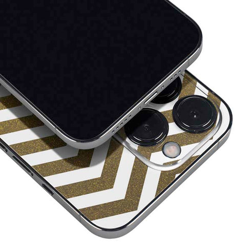 Gold Chevron iPhone 15 Pro Max Skin