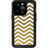 Gold Chevron iPhone 15 Pro Waterproof Case