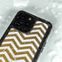 Gold Chevron iPhone 15 Pro Waterproof Case
