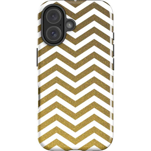 Gold Chevron iPhone 16 Impact Case
