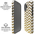 Gold Chevron iPhone 16 Plus Magsafe Impact Case