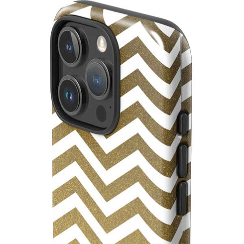 Gold Chevron iPhone 16 Pro Impact Case