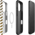 Gold Chevron iPhone 16 Pro Magsafe Impact Case