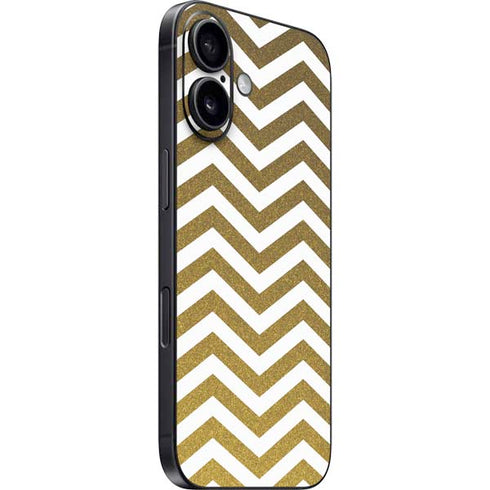 Gold Chevron iPhone 16 Skin