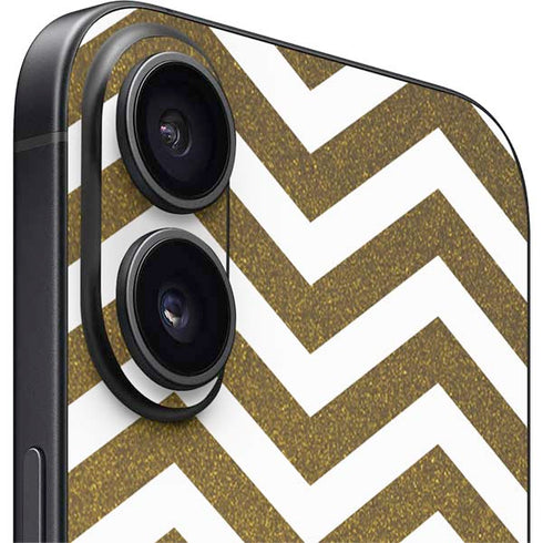 Gold Chevron iPhone 16 Skin