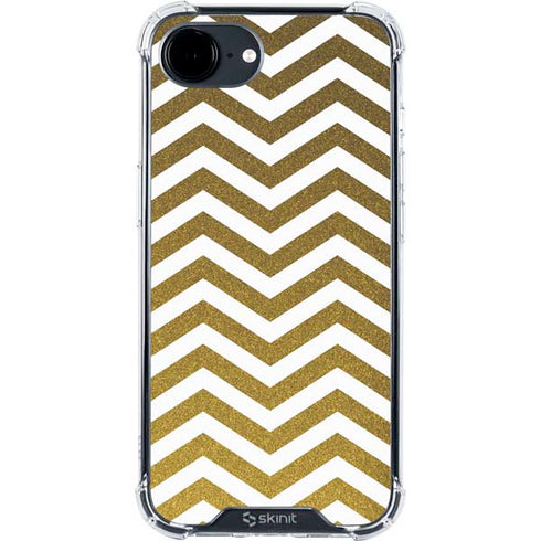 Gold Chevron iPhone 16e Clear Case