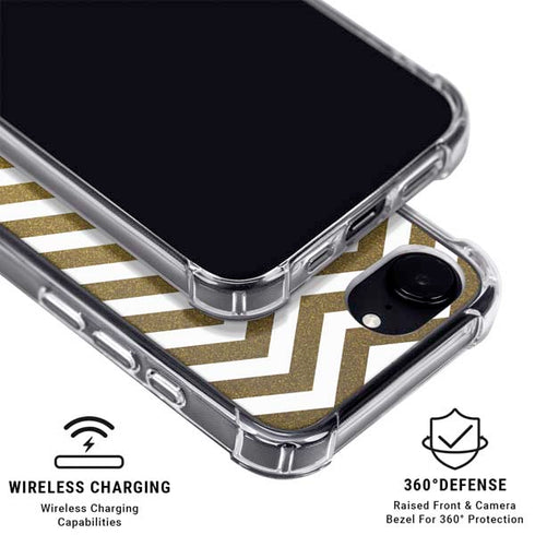 Gold Chevron iPhone 16e MagSafe Case