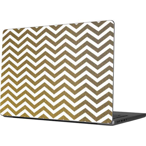Gold Chevron Apple MacBook Pro 14-inch Skin