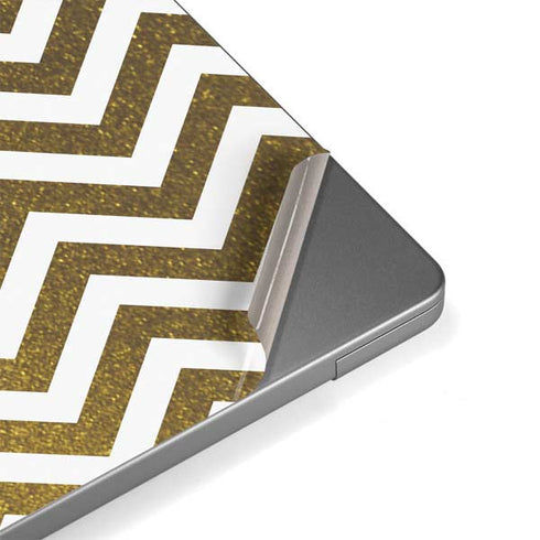 Gold Chevron Apple MacBook Pro 14-inch Skin