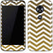 Gold Chevron Moto E5 Play Skin