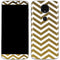 Gold Chevron Moto E5 Plus Skin